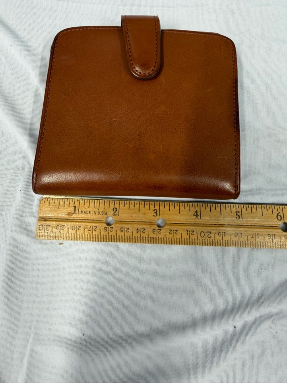 Vintage Coach Framed Leather Wallet BiFold w Kiss Lock Coin holder - Picture 8 of 9